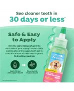 Rezultate în 30 de zile cu Gel dentar fără periaj pentru căței TropiClean 59ml