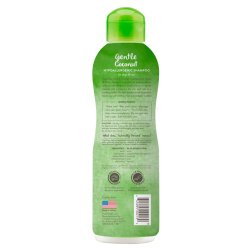Rețetă blândă pentru piele sensibilă. Șampon hipoalergenic pentru câini și pisici TropiClean Gentle Coconut, 355ml