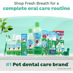 Tradiție și ingrediente curate de vară. Kit complet igienă orală căței talie mică TropiClean Oral Care, 59ml