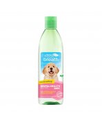 Soare, energie și cățeluși fericiți! Soluție igienă orală câini juniori TropiClean Water Additive Puppies, 473ml