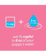 Rutină simplă și energie în fiecare zi! Soluție igienă orală câini juniori TropiClean Water Additive Puppies, 473ml