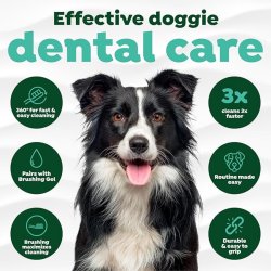 Vitalitate maximă și protecție la soare! Periuță dinți câini talie mare TropiClean Fresh Breath Triple Flex