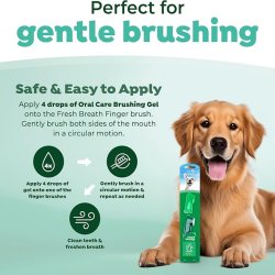Zile fără griji și curățare blândă sub soare! Periuțe dinți deget câini pisici TropiClean Fresh Breath Finger Brushes