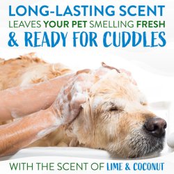 Parfum de vacanță și prospețime la soare! Șampon anti-năpârlire câini pisici TropiClean Lime Coconut, 355ml