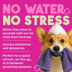Doar soare și voie bună cu Șampon fără clătire pentru curățare profundă câini TropiClean Waterless Deep Cleaning, 236ml