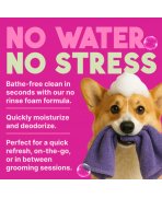 Doar soare și voie bună cu Șampon fără clătire pentru curățare profundă câini TropiClean Waterless Deep Cleaning, 236ml