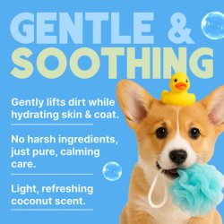 Calmare profundă cu Șampon hipoalergenic pentru câini și pisici TropiClean Gentle Coconut, 3.78L
