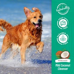 Alergări prin apă cu Șampon hipoalergenic pentru câini și pisici TropiClean Gentle Coconut, 3.78L