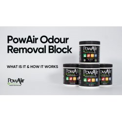 Ghid de utilizare cu Neutralizator de mirosuri neplăcute și odorizant solid PowAir Block Apple Crumble, 170g
