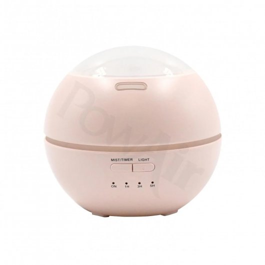 Aer curat automat cu Difuzor de aromaterapie și neutralizator de mirosuri PowAir Misting Dome roz