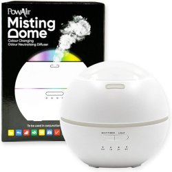 Ambalaj original cu Difuzor de aromaterapie și neutralizator de mirosuri PowAir Misting Dome roz