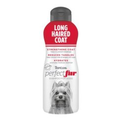 Blană fluidă cu Șampon pentru câini cu blană lungă TropiClean Perfect Fur Long Haired Coat, 473ml