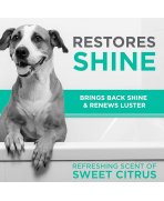 Aromă de citrice cu Șampon pentru câini cu blană scurtă și păr fin TropiClean Perfect Fur Smooth Coat, 473ml