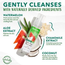 Extract de mușețel cu Șampon fără clătire cu aromă de pepene roșu pentru câini și pisici TropiClean Waterless Watermelon, 236ml