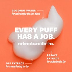 Formule active cu Șampon fără clătire cu papaya și nucă de cocos pentru câini și pisici TropiClean Waterless, 236ml