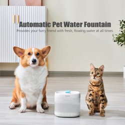 Apă curgătoare cu Fântână de apă Pawgether P3s cu senzor radar pentru câini și pisici, 2L