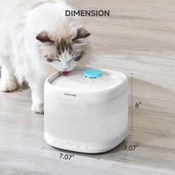 Dimensiuni compacte cu Fântână de apă Pawgether P3s cu senzor radar pentru câini și pisici, 2L