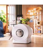 Design ergonomic cu Litiera automata inteligenta pentru pisici Boyu Pawgether Comfy Smart 1 cu Wi-Fi, 50L