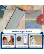 Aplicație mobilă cu Litiera automata inteligenta pentru pisici Boyu Pawgether Comfy Smart 1 cu Wi-Fi, 50L