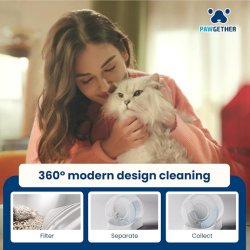 Rotație automată cu Litiera automata inteligenta pentru pisici Boyu Pawgether Comfy Smart 1 cu Wi-Fi, 50L