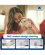 Rotație automată cu Litiera automata inteligenta pentru pisici Boyu Pawgether Comfy Smart 1 cu Wi-Fi, 50L