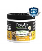 Puterea plantelor cu Gel neutralizator de mirosuri de animale și odorizant 24/7 PowAir Pet Odour Destroyer, 400g
