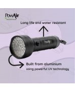 Carcasă din aluminiu cu Lanternă UV pentru detectarea petelor de urină câini și pisici PowAir Torch