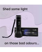 Ambalaj original cu Lanternă UV pentru detectarea petelor de urină câini și pisici PowAir Torch