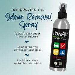 Vis de vară cu Spray neutralizator de mirosuri pentru încăperi PowAir Spray Passion Fruit, 250ml