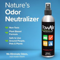 Formulă sigură cu Spray neutralizator de mirosuri pentru încăperi PowAir Spray Passion Fruit, 250ml