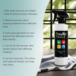 Curatenie deplina cu Spray ultra neutralizator de mirosuri și pete PowAir Penetrator, 464ml