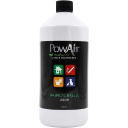Aer proaspăt cu Lichid neutralizator de mirosuri și odorizant PowAir Liquid Lemongrass, 922ml