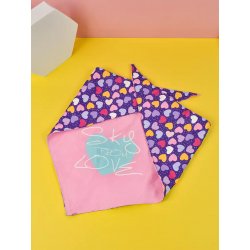 Bandana chic cu Set complet plimbare pentru mamă și câine Heart, 6 piese