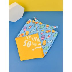 Bandana asortata cu Set complet plimbare pentru mamă și câine Ice Cream, 6 piese