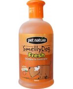 Hidratare fină cu Șampon și balsam pentru căței Pet Natura Smelly Dog Fresh aromă de Piersică, 500ml