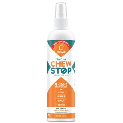 Protecție mobilă cu Spray pentru câini împotriva rosului TropiClean Chew Stop MAX, 236ml