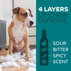 Cei patru fantastici cu Spray pentru câini împotriva rosului TropiClean Chew Stop MAX, 236ml