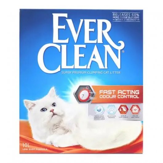 Casă proaspătă cu Nisip pentru litieră Ever Clean Fast Acting Clumping scented cu parfum, 10L