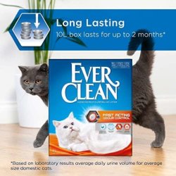 Prospetime ultra-rapida cu Nisip pentru litieră Ever Clean Fast Acting Clumping scented cu parfum, 10L