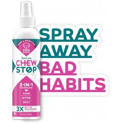 Elimina rosul cu Spray pentru câini împotriva rosului TropiClean Chew Stop, 236ml