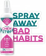 Elimina rosul cu Spray pentru câini împotriva rosului TropiClean Chew Stop, 236ml