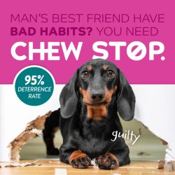 Pa obiceiului rosului cu Spray pentru câini împotriva rosului TropiClean Chew Stop, 236ml