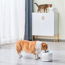 Rasfat in hidratare si Fântână de apă Pawgether pentru animale de companie cu senzor radar și sterilizare UV P4S, 2.1L