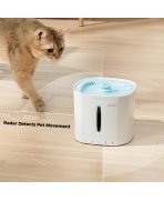 Hidratare smart cu Fântână de apă Pawgether Drip 1T cu senzor radar și pompă fără fir, 2.5L