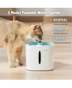Moduri smart cu Fântână de apă Pawgether Drip 1T cu senzor radar și pompă fără fir, 2.5L