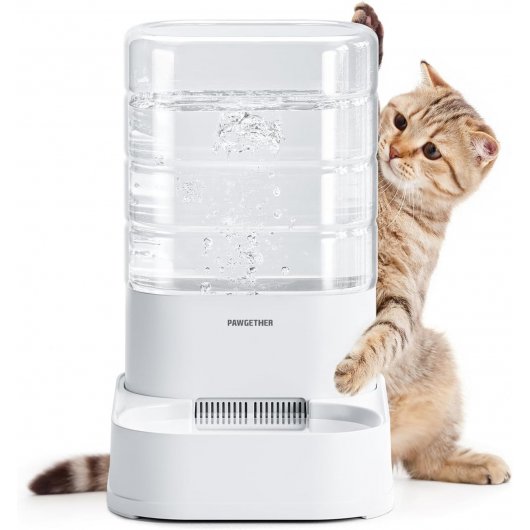 Hidratare continuă cu Fântână gravitațională Pawgether FG 200 pentru animale de companie, 3.5L