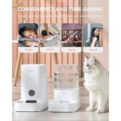 Timp liber si confort cu Fântână gravitațională Pawgether FG 200 pentru animale de companie, 3.5L