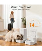 Calatorii fara griji cu Fântână gravitațională Pawgether FG 200 pentru animale de companie, 3.5L