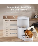 Control perfect cu Hrănitor inteligent Pawgether Fresh F2s WiFi pentru animale de companie, 4L