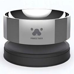 Igienă maximă cu Bol mare Pawgether pentru animale de companie din oțel inoxidabil 2 în 1 Bowl 2S